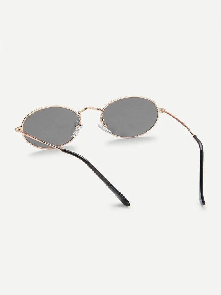 Retro Oval Sunglasses