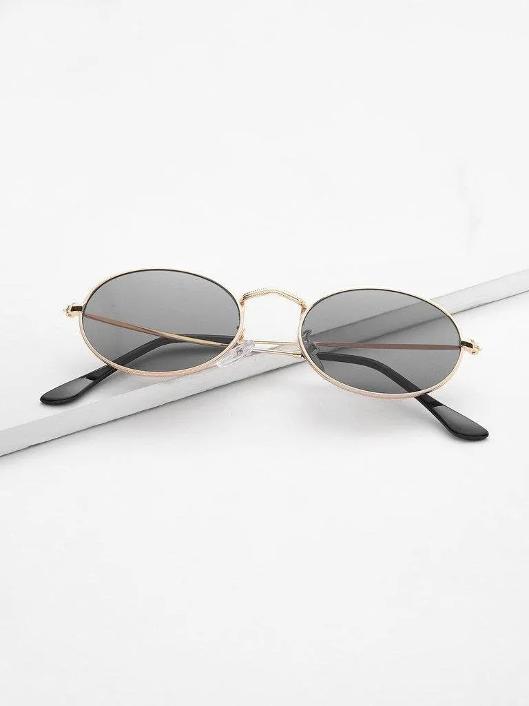 Retro Oval Sunglasses