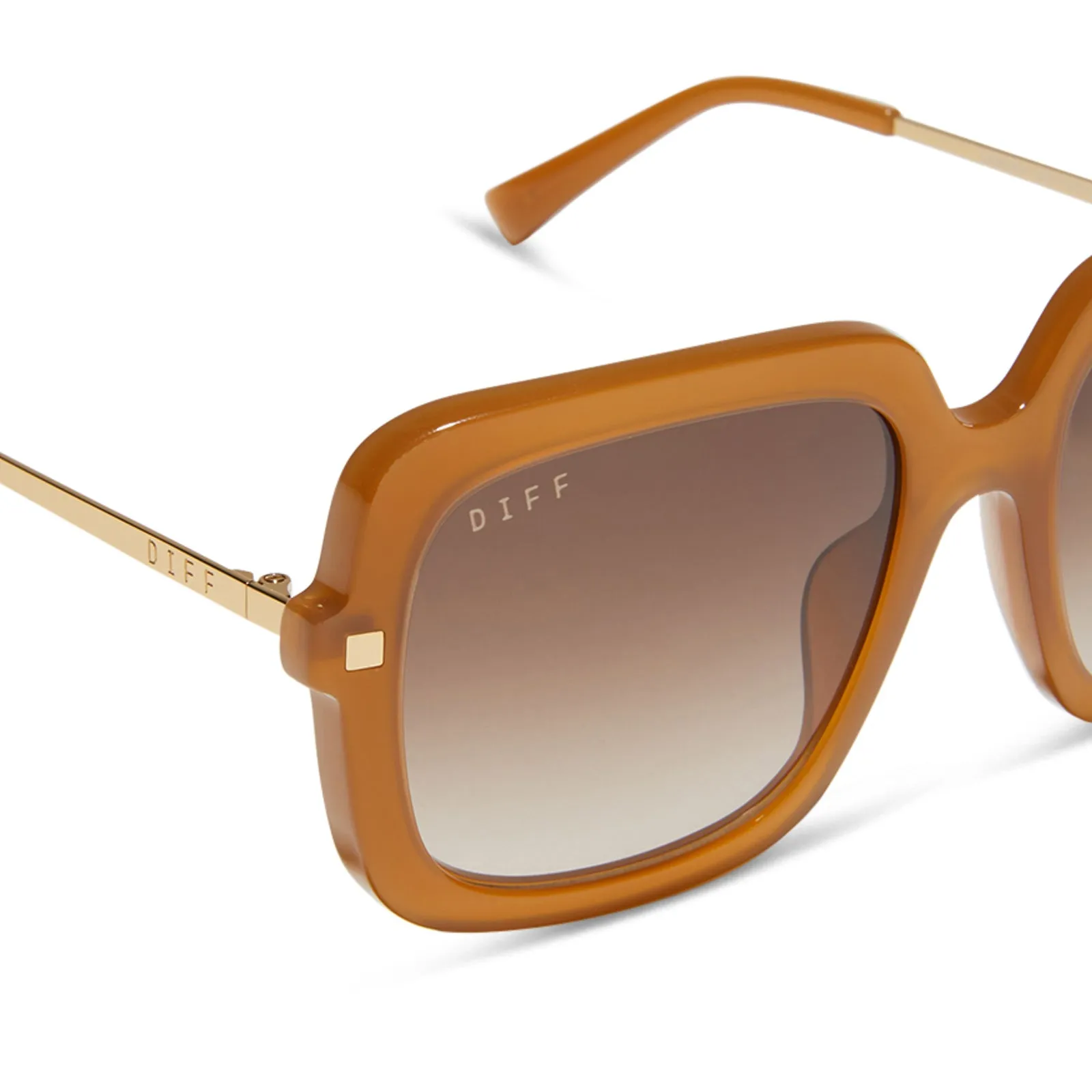 SANDRA - SALTED CARAMEL   BROWN GRADIENT SUNGLASSES