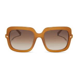 SANDRA - SALTED CARAMEL   BROWN GRADIENT SUNGLASSES