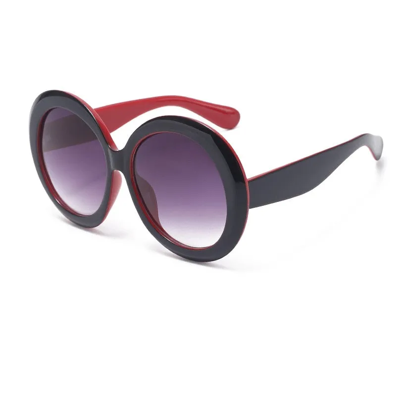 TEEK - Vintage Big Round Gradient Oversized Sunglasses