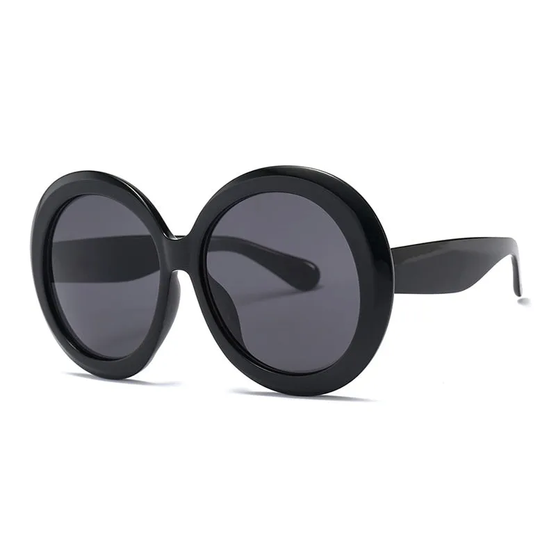 TEEK - Vintage Big Round Gradient Oversized Sunglasses