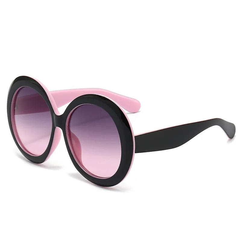 TEEK - Vintage Big Round Gradient Oversized Sunglasses