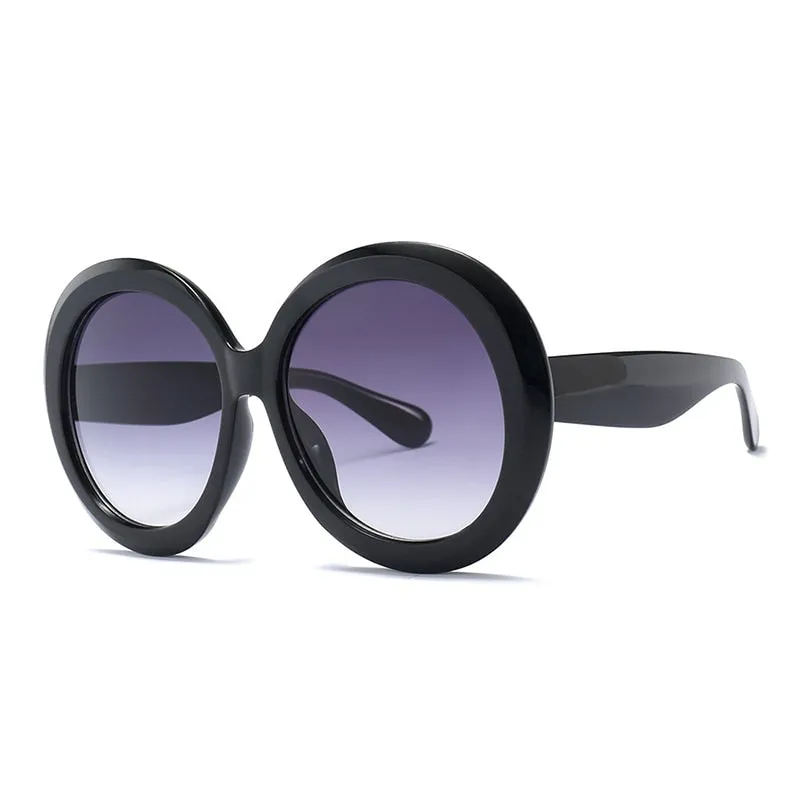 TEEK - Vintage Big Round Gradient Oversized Sunglasses