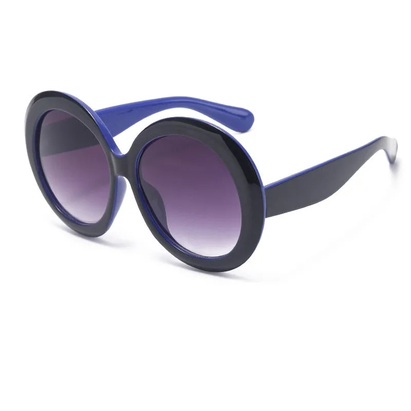 TEEK - Vintage Big Round Gradient Oversized Sunglasses