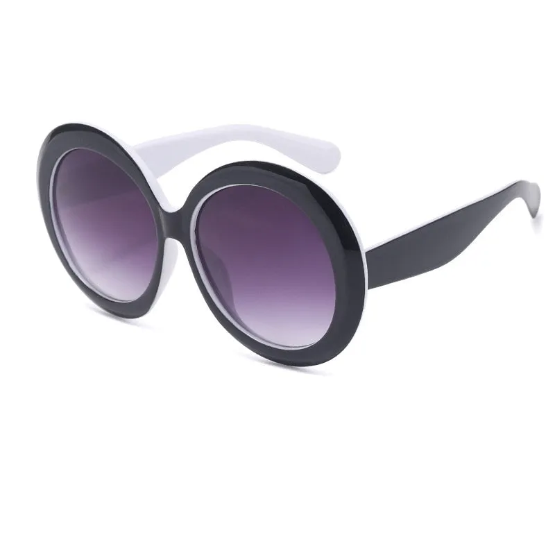 TEEK - Vintage Big Round Gradient Oversized Sunglasses