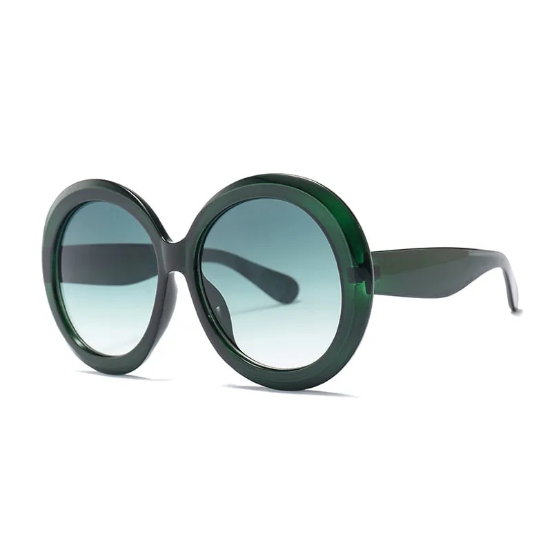 TEEK - Vintage Big Round Gradient Oversized Sunglasses