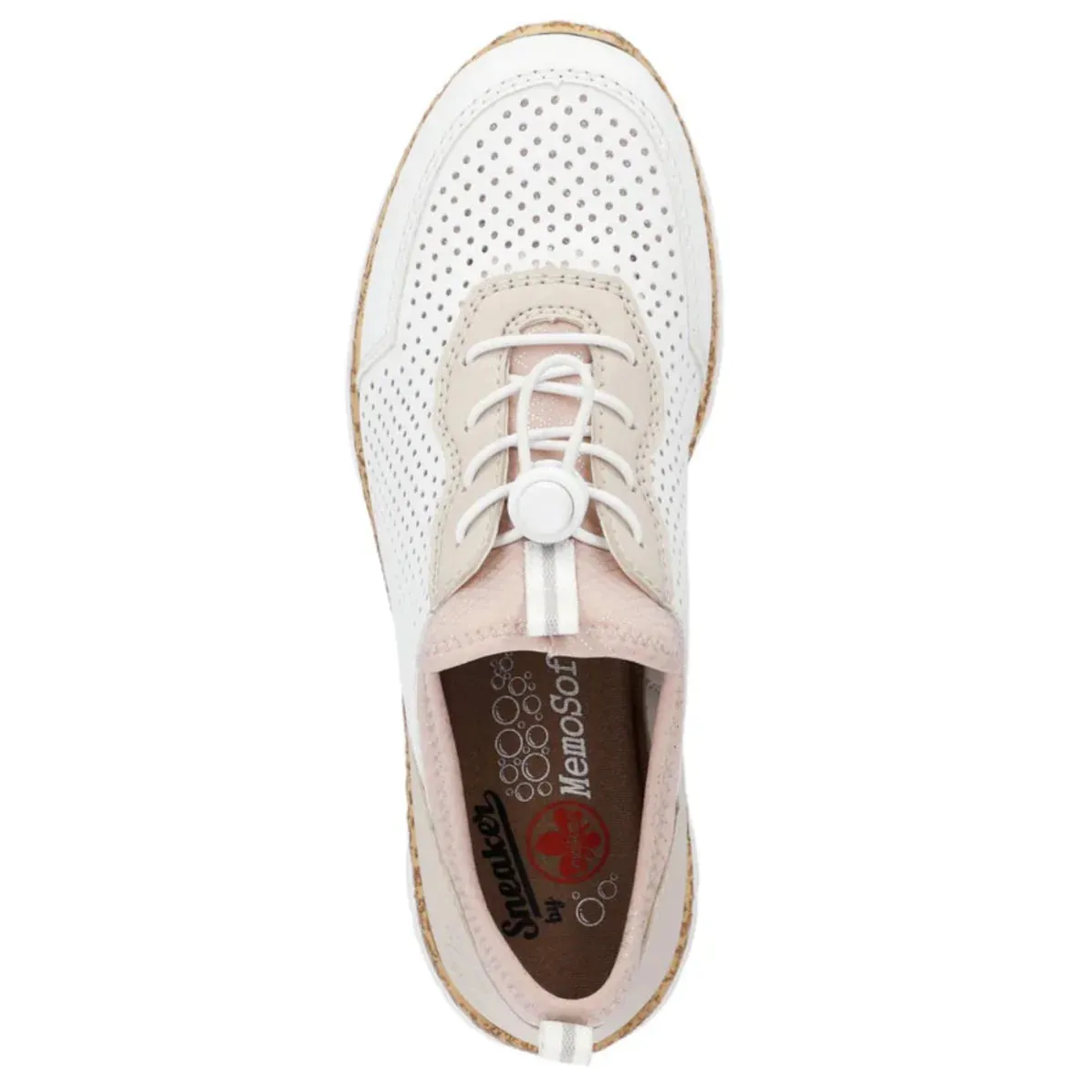 WOMEN'S RIEKER NIKITA | WHITE / ROSE-SILVER